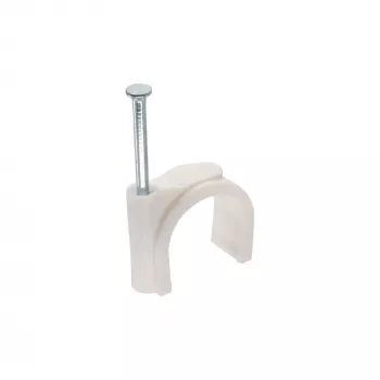 Ümmargune kaabliklamber InLine 44021B 10 mm valge 100 tk