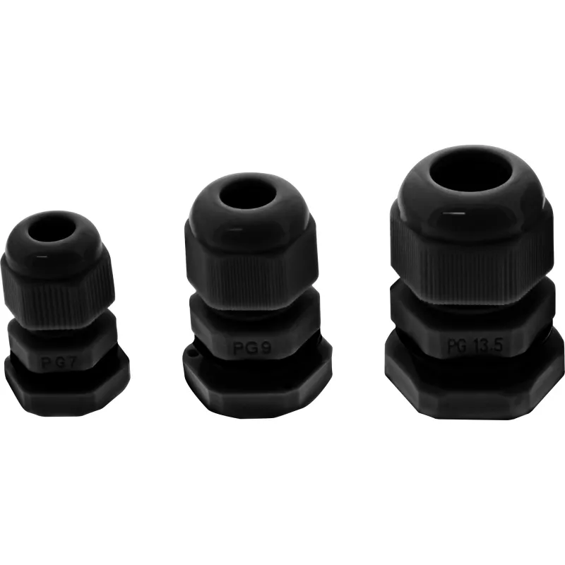 Kaablitihend InLine 44012B nailon IP68 kaablitele Ø6–12 mm, must, pakendis 10 tk