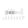 Kaablitihend InLine 44012B nailon IP68 kaablitele Ø6–12 mm, must, pakendis 10 tk