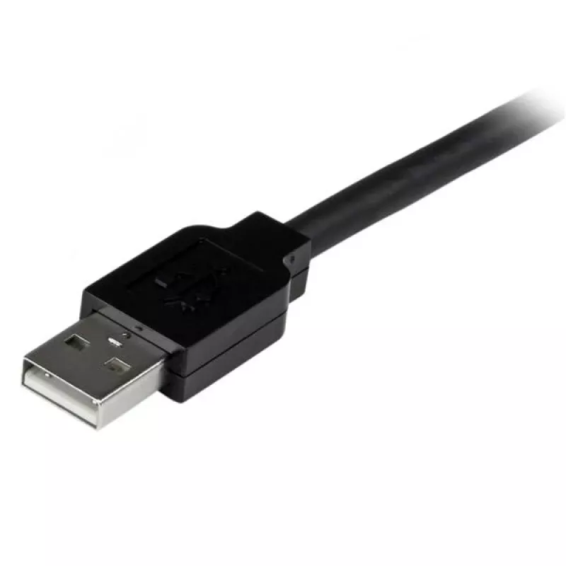 StarTech.com 10m USB 2.0 aktiivne pikenduskaabel – isane/emane, 10 m, USB A, USB A, USB 2.0, isane/emane, must