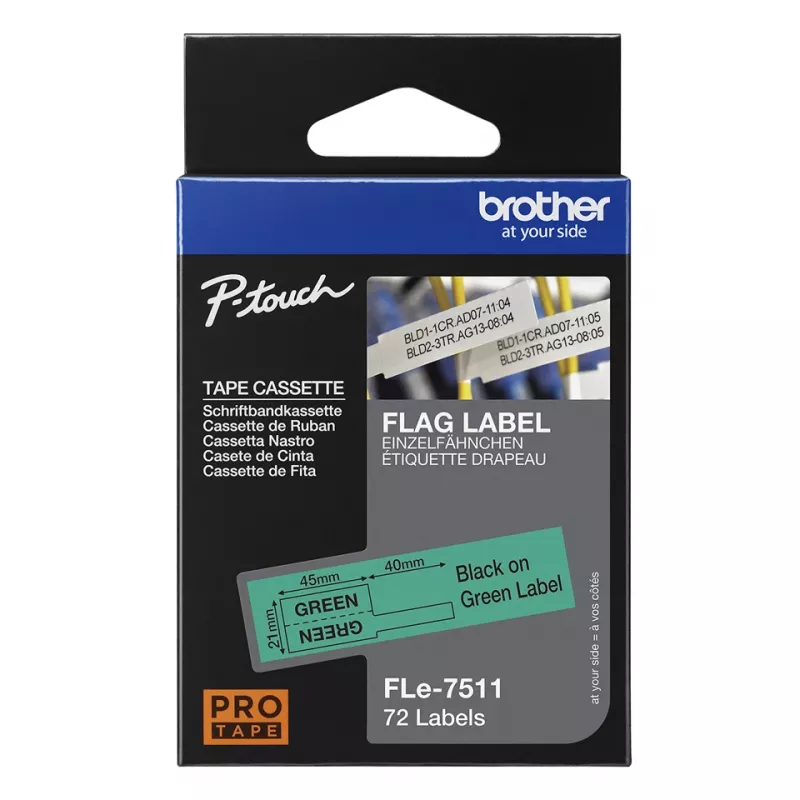 Brother FLE-7511 iselindiprinteri lint Must rohelisel taustal