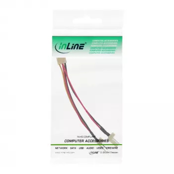 InLine'i ventilaatori adapter 3pin emane / 2x 3pin isane u 0,10 m