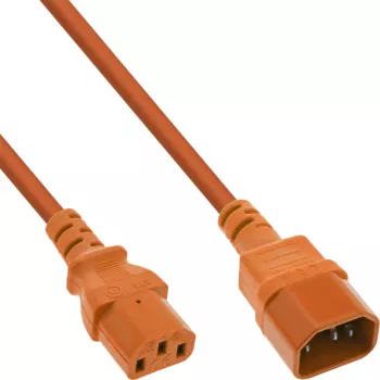 InLine külmaseadme pikendus, C13 / C14, oranž, 0,5 m