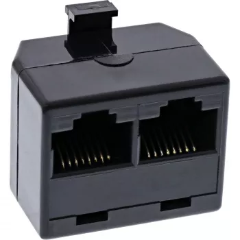 InLine ISDN jaotusraam 1x RJ45 M / 2x RJ45 F ilma terminaatortakistita