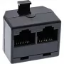 InLine ISDN jaotusraam 1x RJ45 M / 2x RJ45 F ilma terminaatortakistita