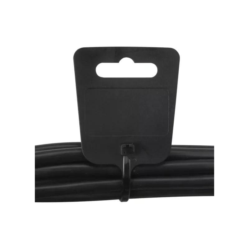 Kaablimärgistussidemed InLine 200 mm x 5 mm, nailon, Eurohole, must, 100 tk