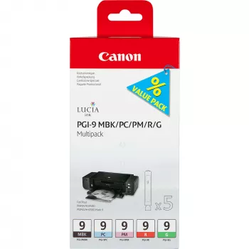 Canon PGI-9 MBK/PC/PM/R/G 5 tindikasseti mitmikpakend
