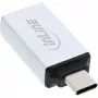 InLine USB 3.2 Gen.2 adapter, USB-C isane – USB-A-pesa, hõbedane