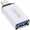 InLine USB 3.2 Gen.2 adapter, USB-C isane – USB-A-pesa, hõbedane