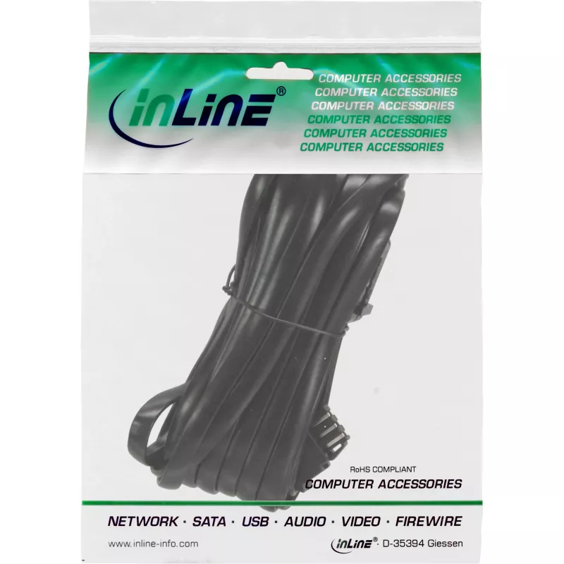 InLine TAE-N telefonipikenduskaabel TAE-N isane / emane, 10 m