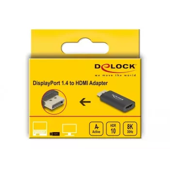 DeLOCK Active DisplayPort 1.4 HDMI-adapter 8K HDR Must