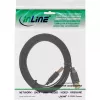 InLine USB 2.0 lame kaabel Type A-pistik / emane kullatud must 5m