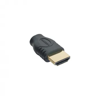 InLine HDMI-adapter, HDMI A-pistik / HDMI D emane, kullatud 17690A