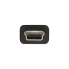 InLine USB 2.0 lame kaabel USB Type A-pistik / Mini-B-pistik 5 pin must/kuld 2 m