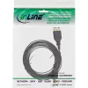 InLine USB 2.0 lame kaabel USB Type A-pistik / Mini-B-pistik 5 pin must/kuld 2 m