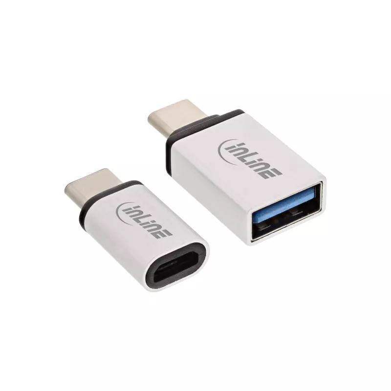 USB-C adapterikomplekt InLine 35809 USB-C isane - Micro-USB emane USB3.0 A-pesa