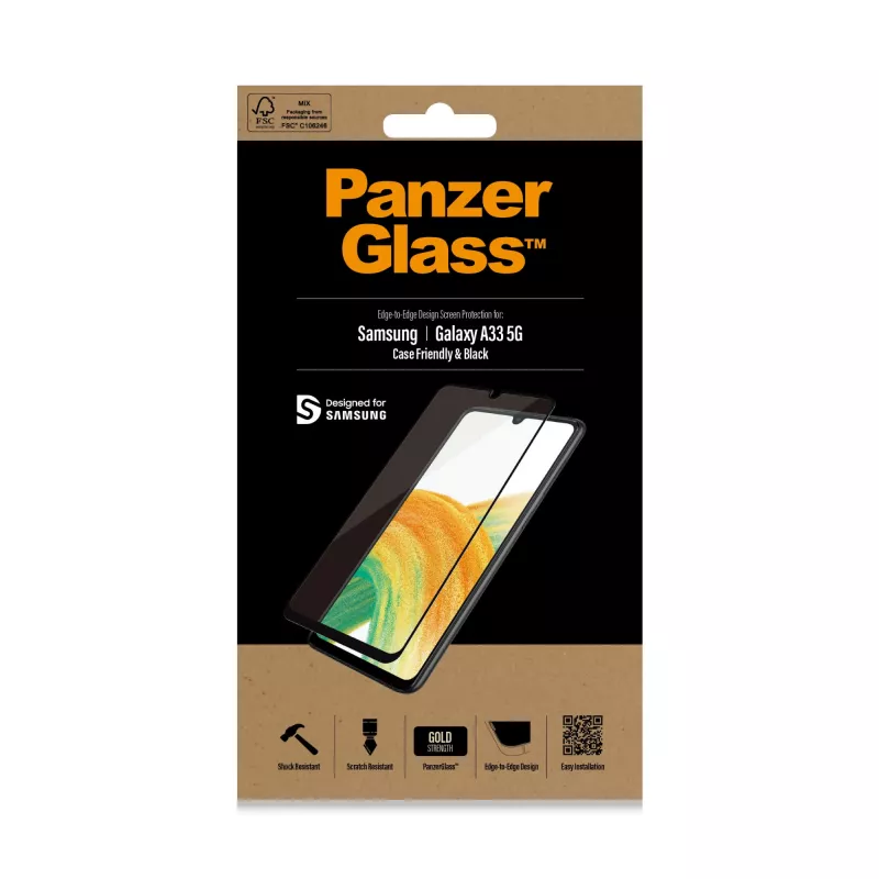 Ekraanikaitse klaas PanzerGlass Samsung Galaxy A33 5G kriimustus- ja löögikindel