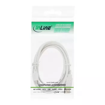 InLine Micro USB 2.0 kaabel USB A-tüüpi isane / Micro-B-pistik, valge, 1,5 m