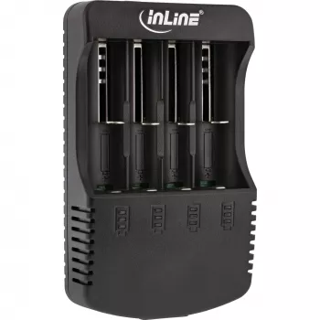 InLine laadija liitium- ja NiCd+NiMH akudele, 1 tk