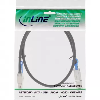 InLine väline Mini SAS HD kaabel SFF-8644 kuni SFF-8088 6Gb/s 1m
