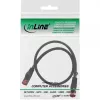 InLine Patchkaabel S/FTP PiMF Cat.6 250MHz vask halogenivaba must 0.5m