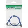 InLine paigalduskaabel S/FTP PiMF Cat.6 250MHz vask halogeenivaba sinine 0.5m