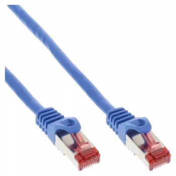 InLine paigalduskaabel S/FTP PiMF Cat.6 250MHz vask halogeenivaba sinine 1.5m