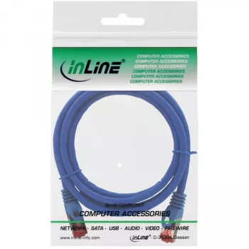 InLine paigalduskaabel S/FTP PiMF Cat.6 250MHz vask halogeenivaba sinine 1.5m
