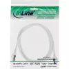 InLine patch-kaabel, Cat.6A, S/FTP, TPE painduv, valge, 0,5 m