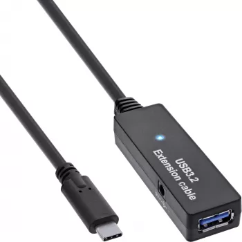 InLine USB 3.2 Gen.1 aktiivpikendus, USB-C isane USB-A emasele, 5m