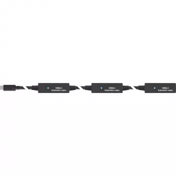 InLine USB 3.2 Gen.1 aktiivne pikenduskaabel, USB-C isane - USB-C emane, 10 m