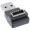 InLine USB 3.2 adapter, USB-A-pistik sisemise USB-E esipaneeli pesasse