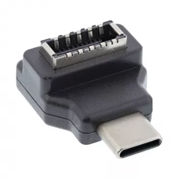 InLine USB 3.2 adapter, USB-C isane pistik sisemisele USB-E esipaneeli pesale