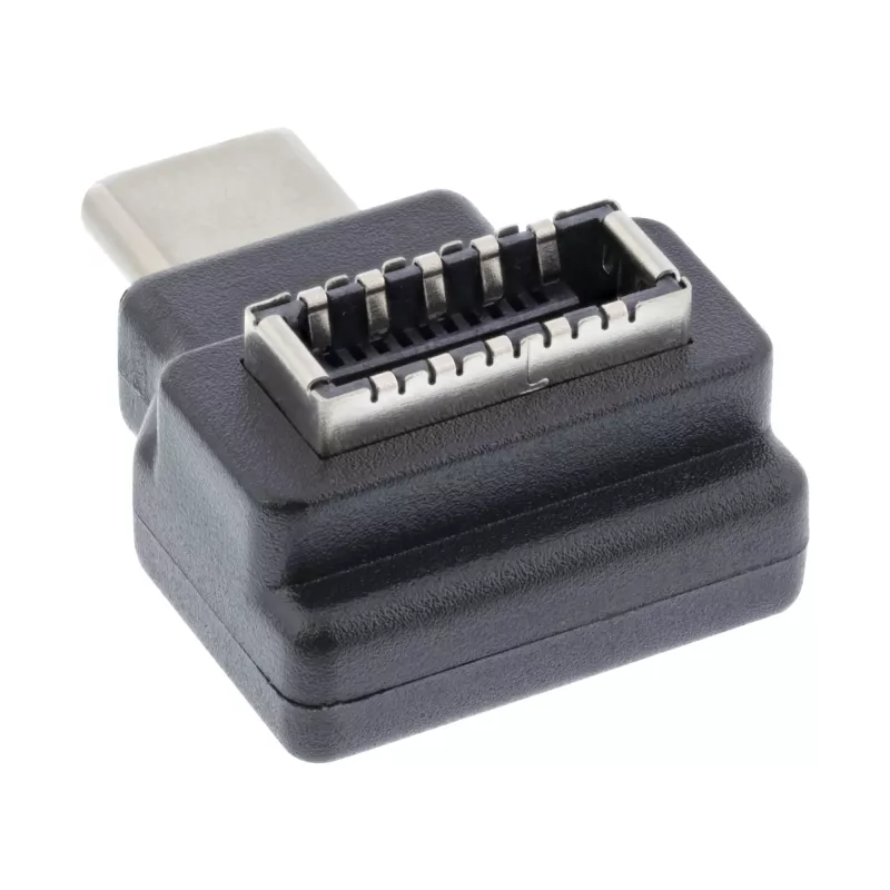 InLine USB 3.2 adapter, USB-C isane pistik sisemisele USB-E esipaneeli pesale