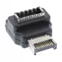 InLine USB 3.2 adapter sisemine, esipaneeli USB-E isane pistik USB-E emasele pesale 90°