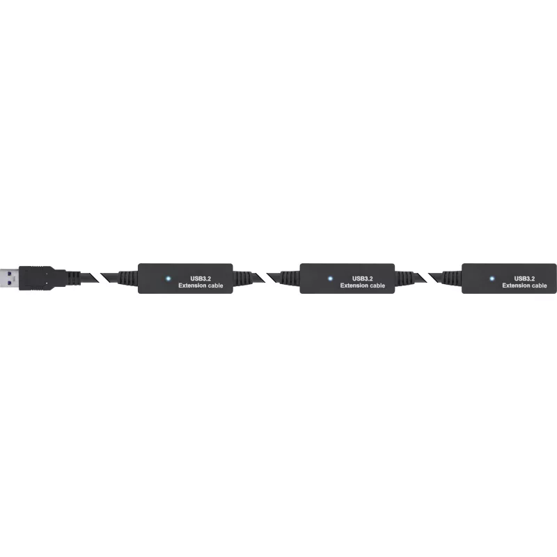 InLine USB 3.2 Gen.1 aktiivne pikendus, USB-A isane USB-C emasele, 10m