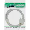 InLine HDMI-DVI kaabel isane / 18+1 isane valge kuldne 5m