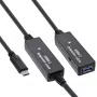 InLine USB 3.2 Gen.1 aktiivne pikendus, USB-C isane USB-A emasele, 10m