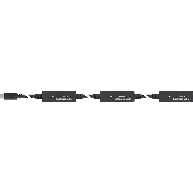 InLine USB 3.2 Gen.1 aktiivne pikendus, USB-C isane USB-A emasele, 10m