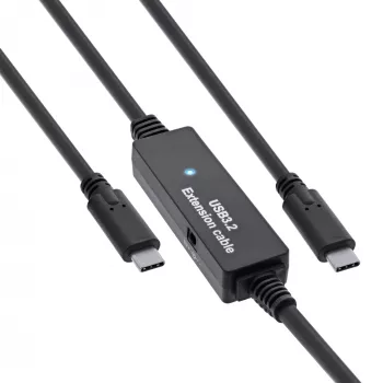 InLine USB 3.2 Gen.1 aktiivne kaabel, USB-C isane USB-C isasele, 5m