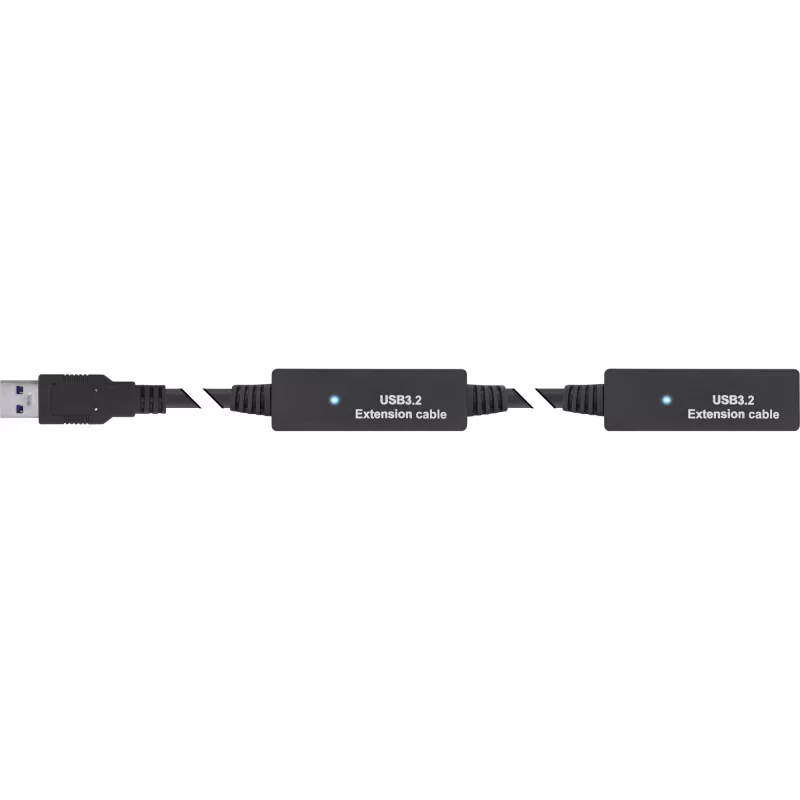 InLine USB 3.2 Gen.1 aktiivne pikenduskaabel, USB-A isane USB-C emasele, 15 m