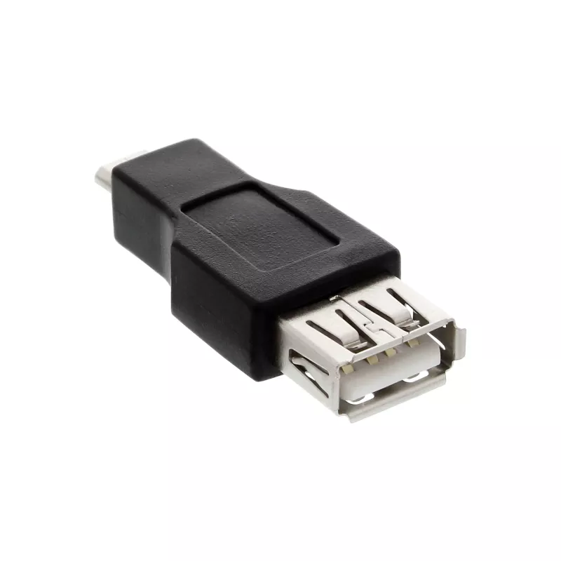 InLine Micro USB OTG adapter Micro-B-pistik – USB A-pesa