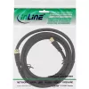 InLine SAT kaabel Premium 2x varjestatud 2x F-isane >85dB must 1m