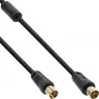 InLine antennikaabel 2x varjestatud >85dB must 10m