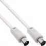InLine Antenni kaabel 2x varjestatud ülimadala kadu >75dB valge 7m