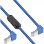 InLine ühenduskaabel mõlemalt poolt allapoole suunatud, S/FTP (PiMf), Cat.6, PVC, sinine, 1,6 m
