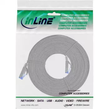 InLine lame patch-kaabel, U/FTP, Cat.6A, hall, 5m