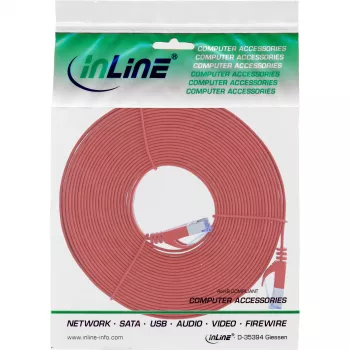 InLine lame paigalduskaabel, U/FTP, Cat.6A, punane, 10m