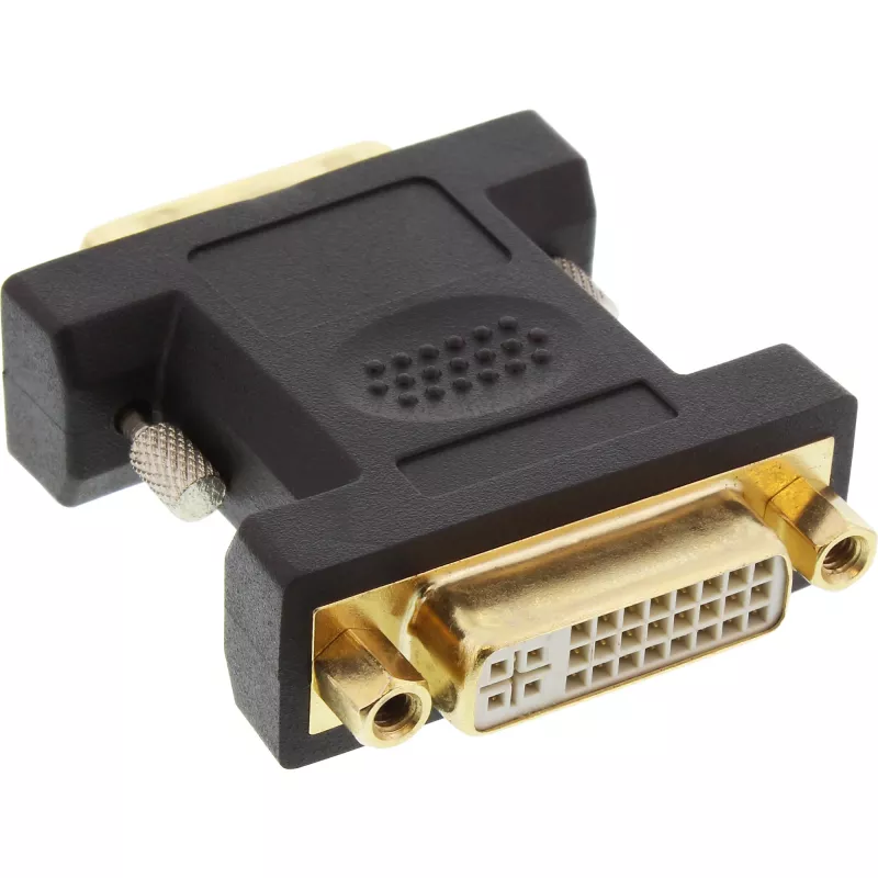 InLine DVI-D adapter DVI-I 24+5 emane / DVI-D 24+1 isane kullatud kontaktidega
