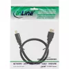 InLine HDMI-kaabel, High Speed HDMI kaabel, M/M, must, kuldkontaktid, 20m